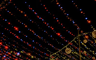Éclairage festif de Noël