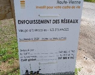 Effacement des réseaux (Entrecolles)