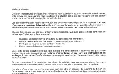 EAU POTABLE